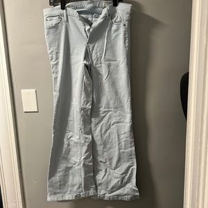 Light blue, Gap flare jeans, Size 32r